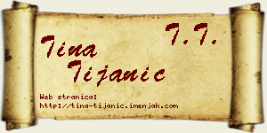 Tina Tijanić vizit kartica